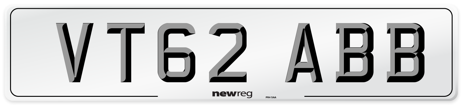 VT62 ABB Number Plate from New Reg